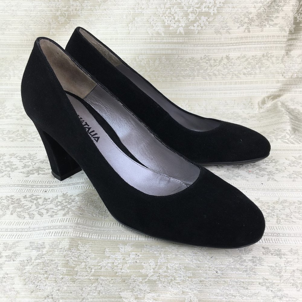 Aquatalia sachetto 8.5 black heels